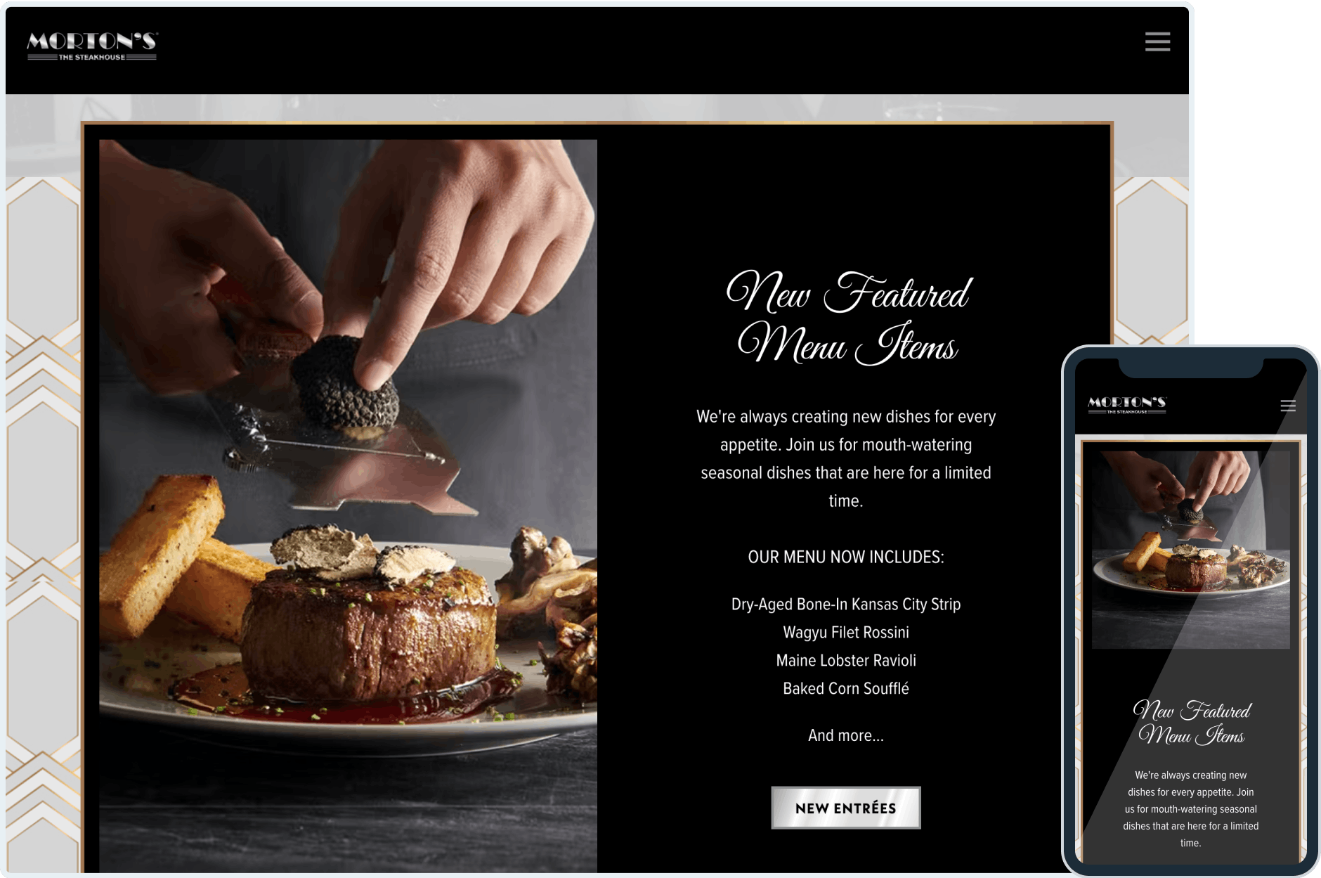 morton's website screenshot