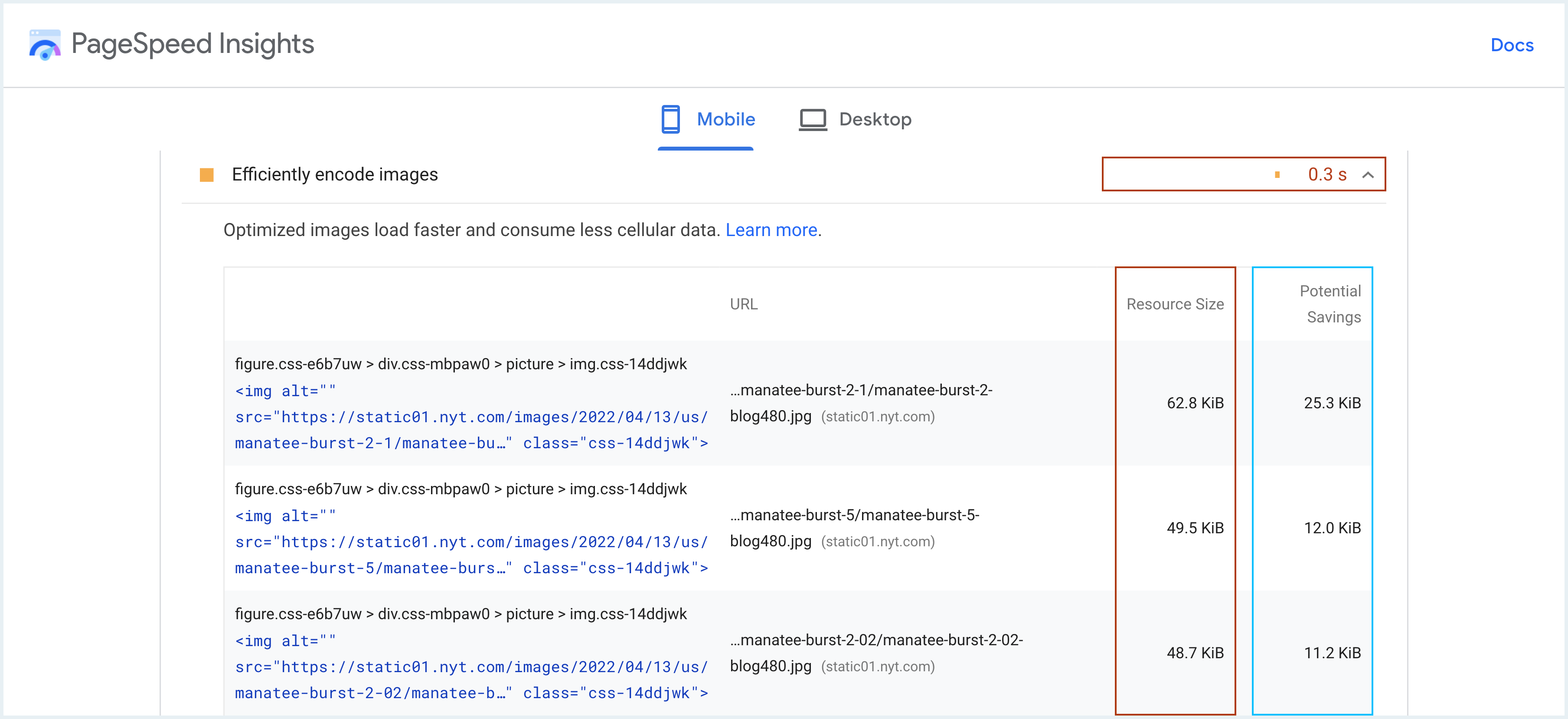 New York Times Example Encode