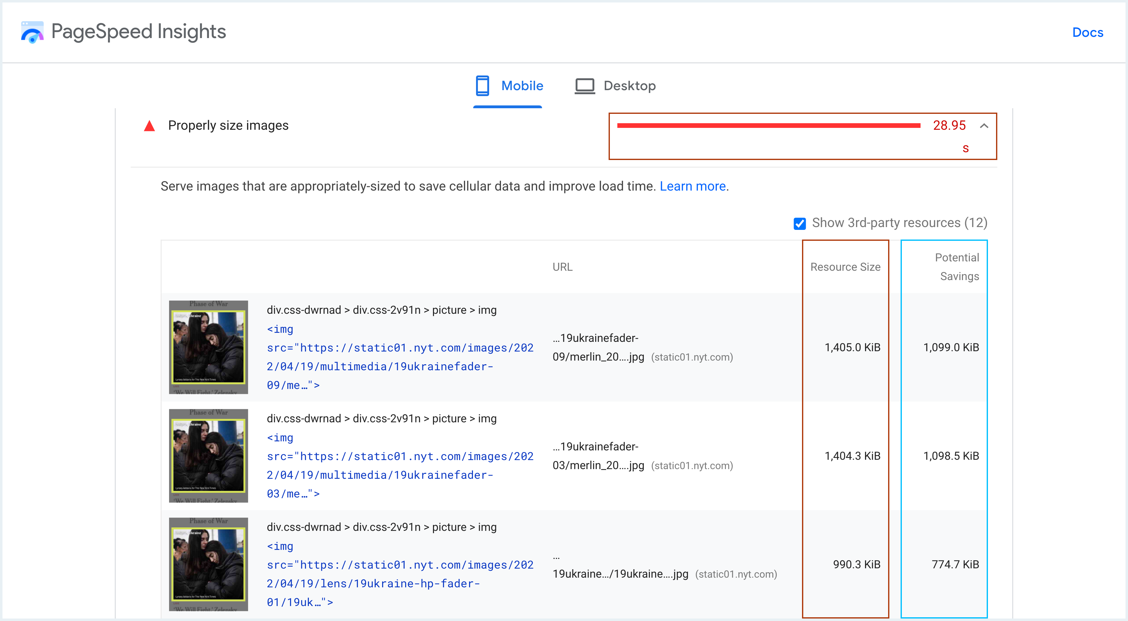 New York Times Example Resize