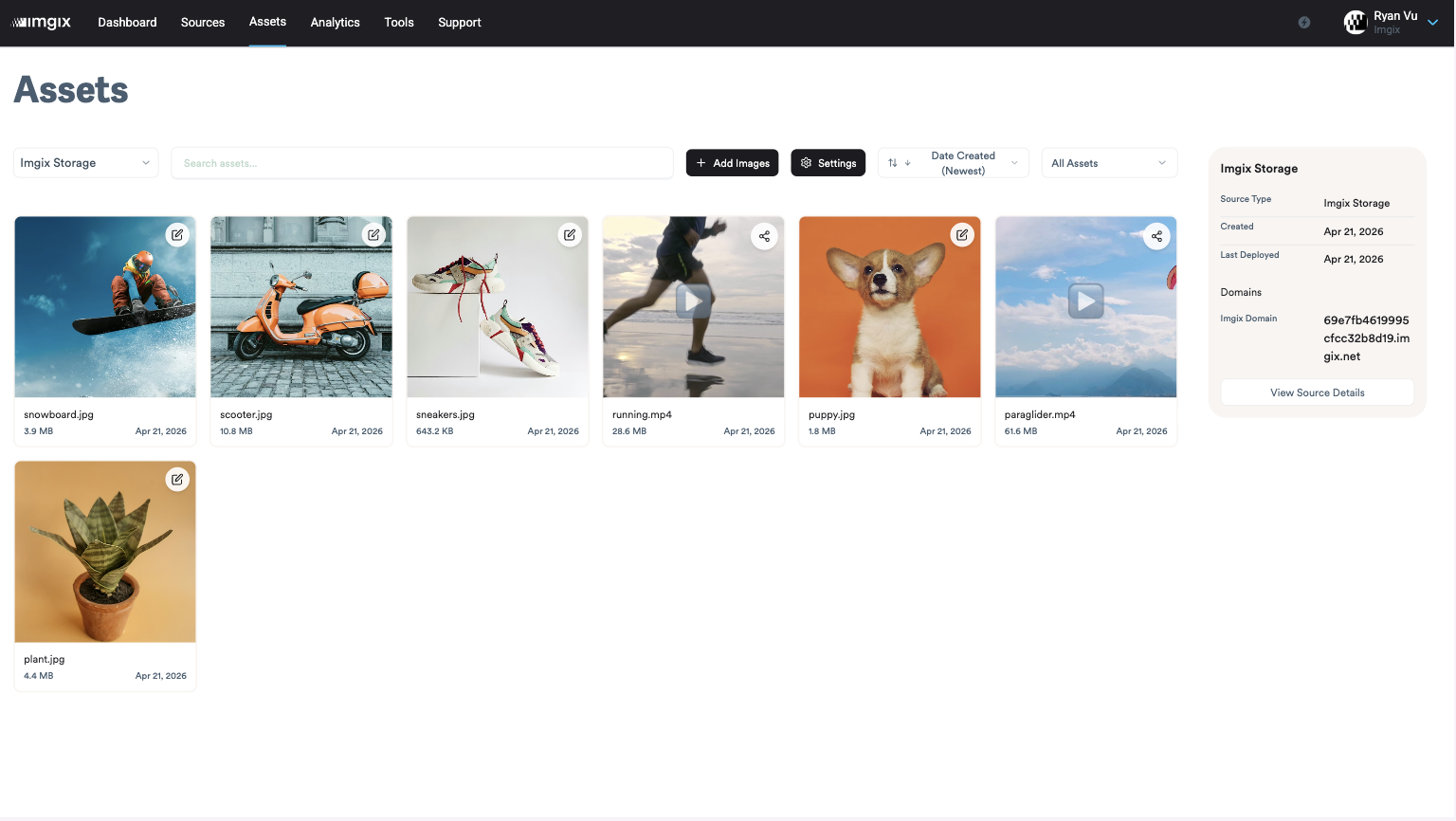 Screenshot of Source picker