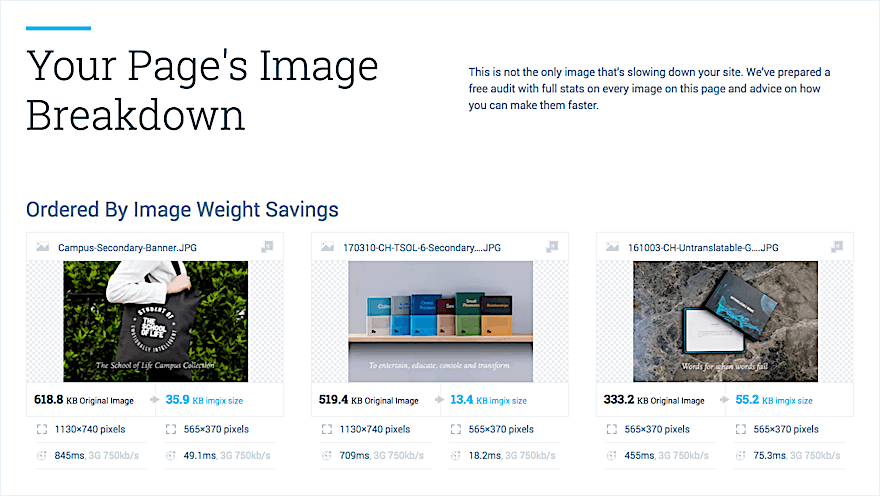 Page Weight Example