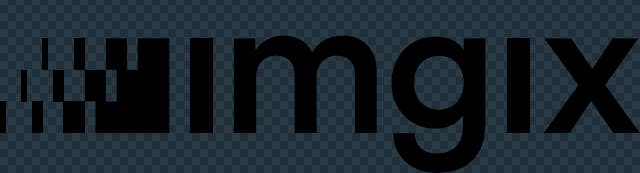 imgix logo with larger, darker transparency grid