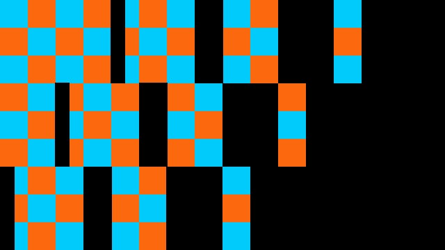 imgix logo with blue and orange transparency grid