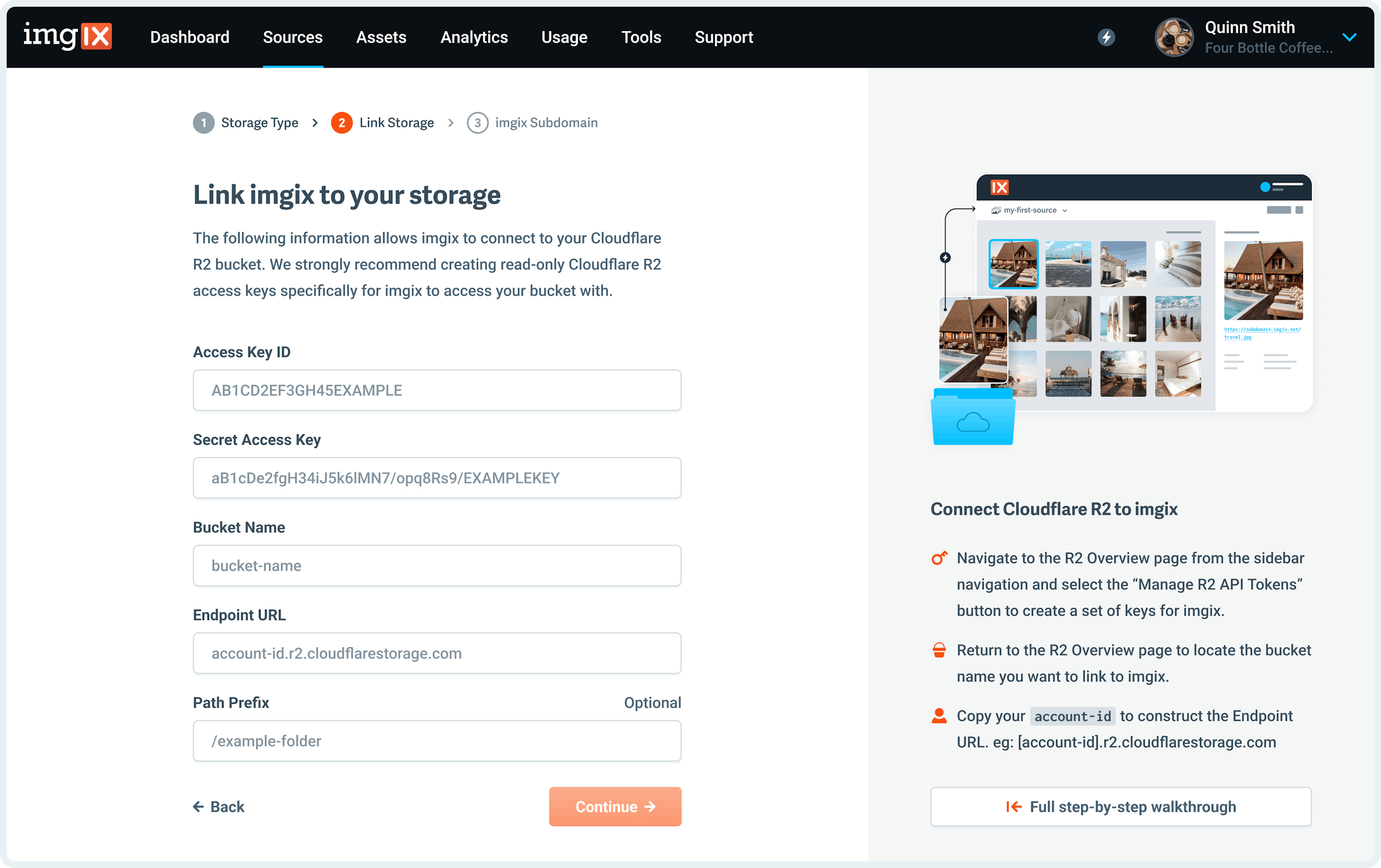 Screenshot-Cloudflare-R2-source setup